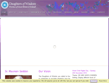 Tablet Screenshot of daughtersofwisdom.org.uk